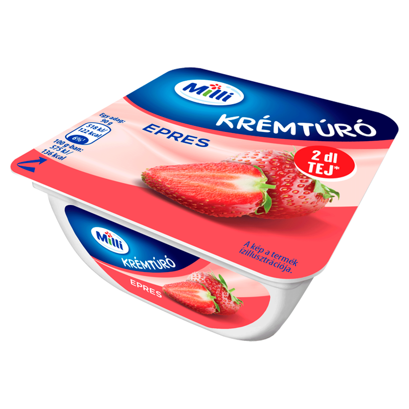 Milli krémtúró 90 g epres