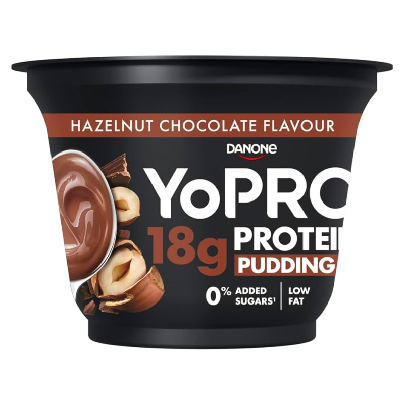 Danone YoPRO puding tejdesszert 180 g csokoládé-mogyoró ízű, édesítőszerrel