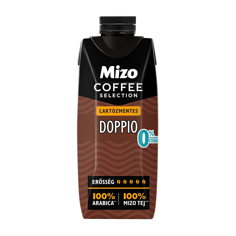 Mizo Coffee Selection Doppio kávés tej 250 ml UHT laktózmentes, édesítőszerrel