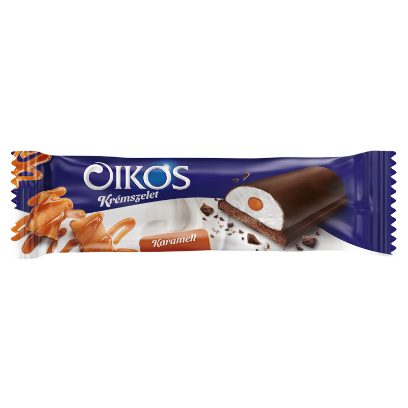 Danone Oikos karamellás krémszelet 27 g