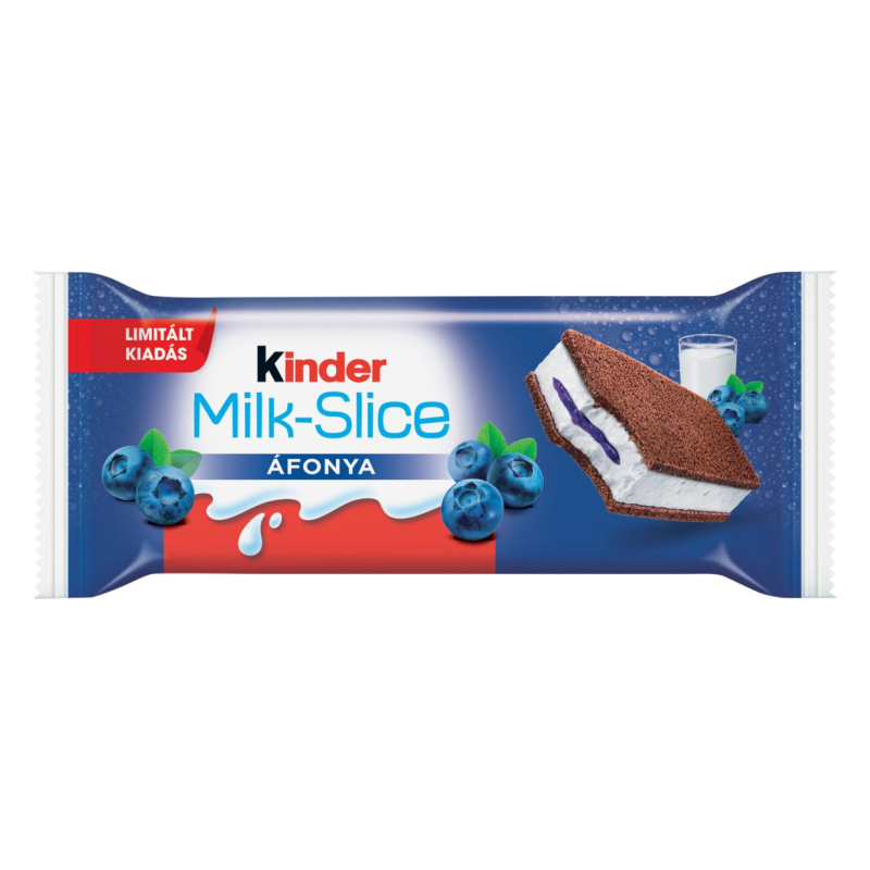 Kinder tejszelet tejes krémmel töltött sütemény 30 g áfonyás